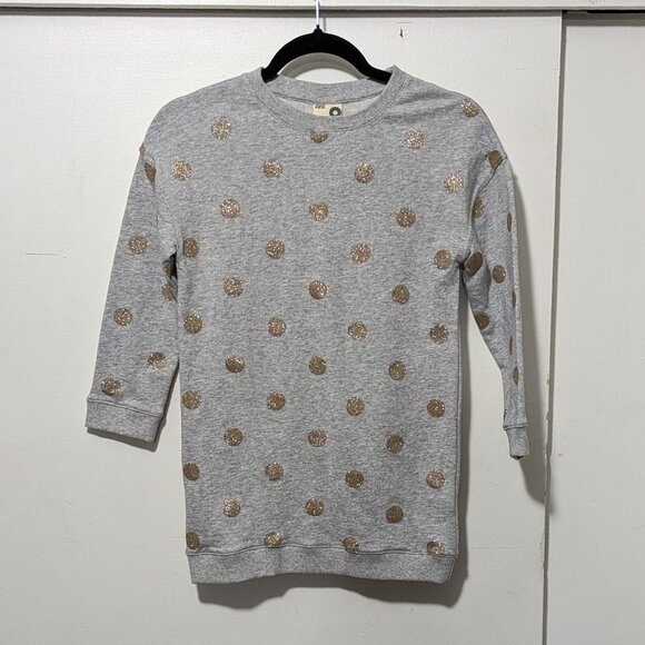 Cotton on Kids Gold Glitter Polka Dots Dress - Picture 1 of 4